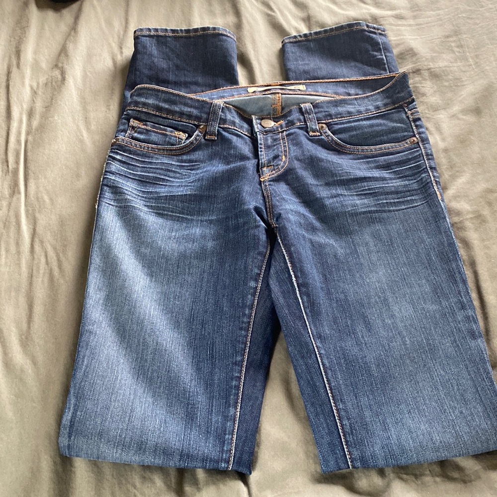 JBRAND Size 25 Pencil Leg Jeans w/33” Inseam